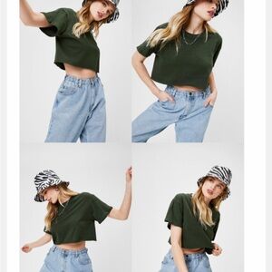 NastyGal cropped tee